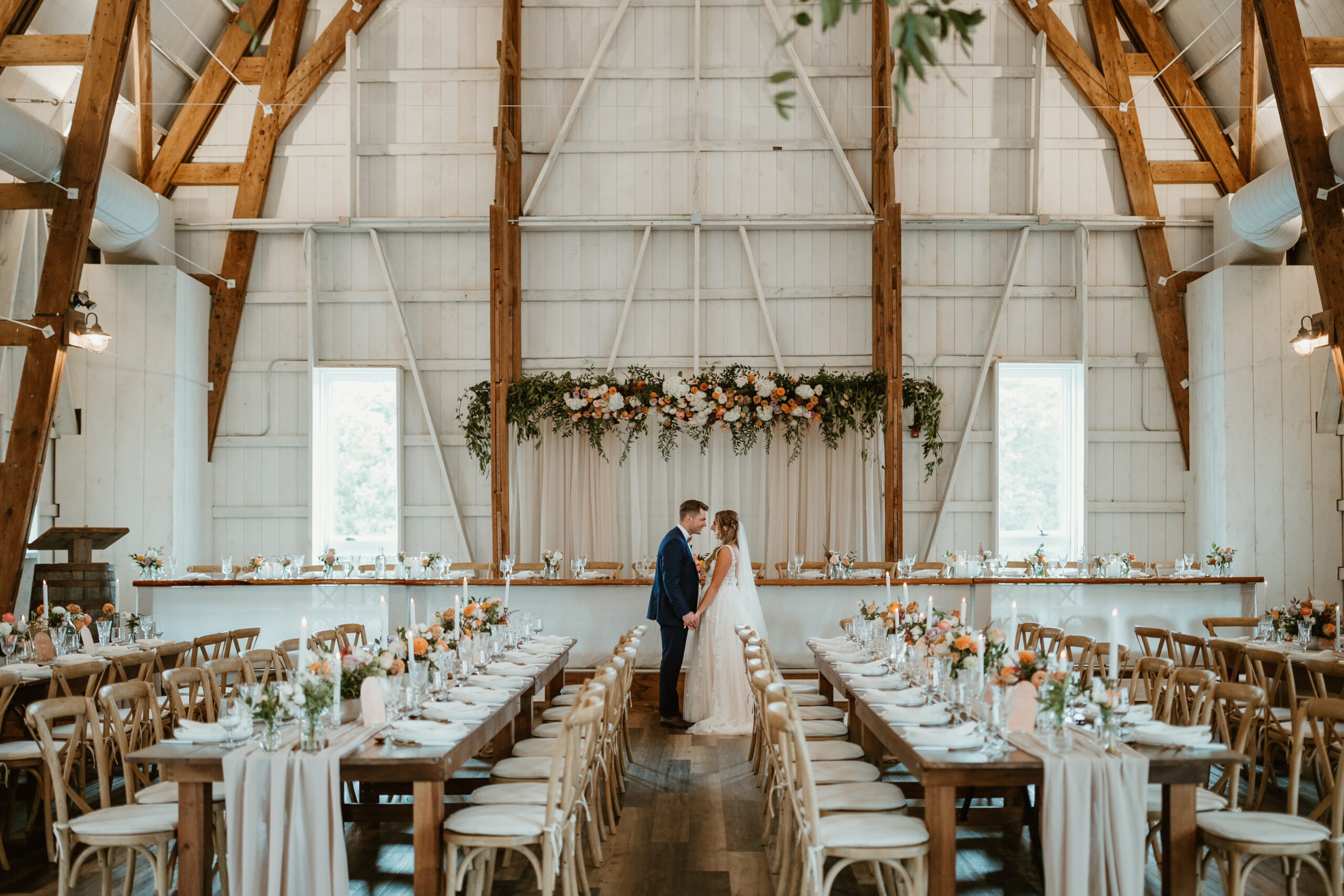 bride and groom wedding portraits at Crescent Hill Acres Barn